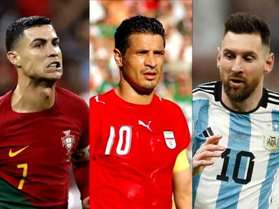 فاصله نجومی علی دایی با مسی و رونالدو!