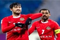 تصویر سردار آزمون روی پوستر بازی قهرمانی شباب الاهلی و العین